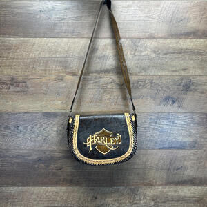 Vintage Handmade Harley MotorCycles Brown Leather Purse